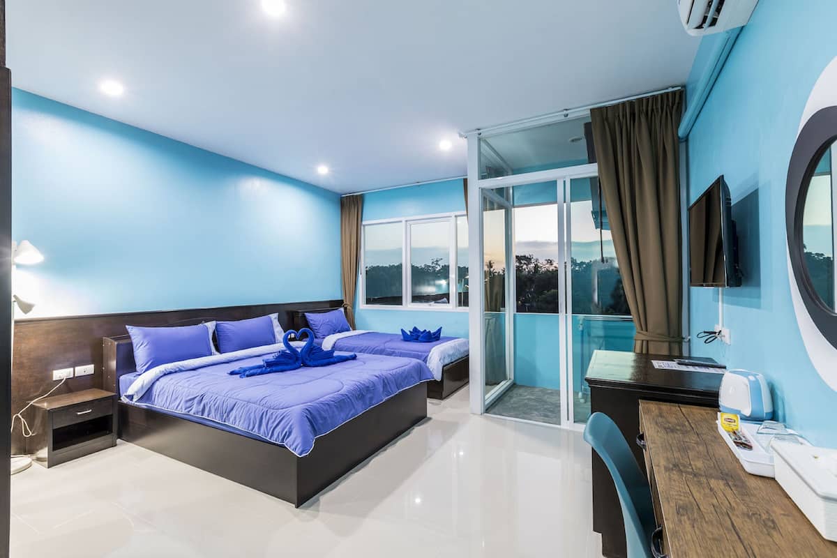 In-room safe, desk, iron/ironing board (on request), rollaway beds