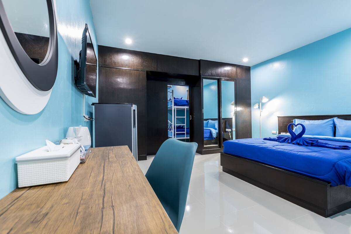 In-room safe, desk, iron/ironing board, rollaway beds