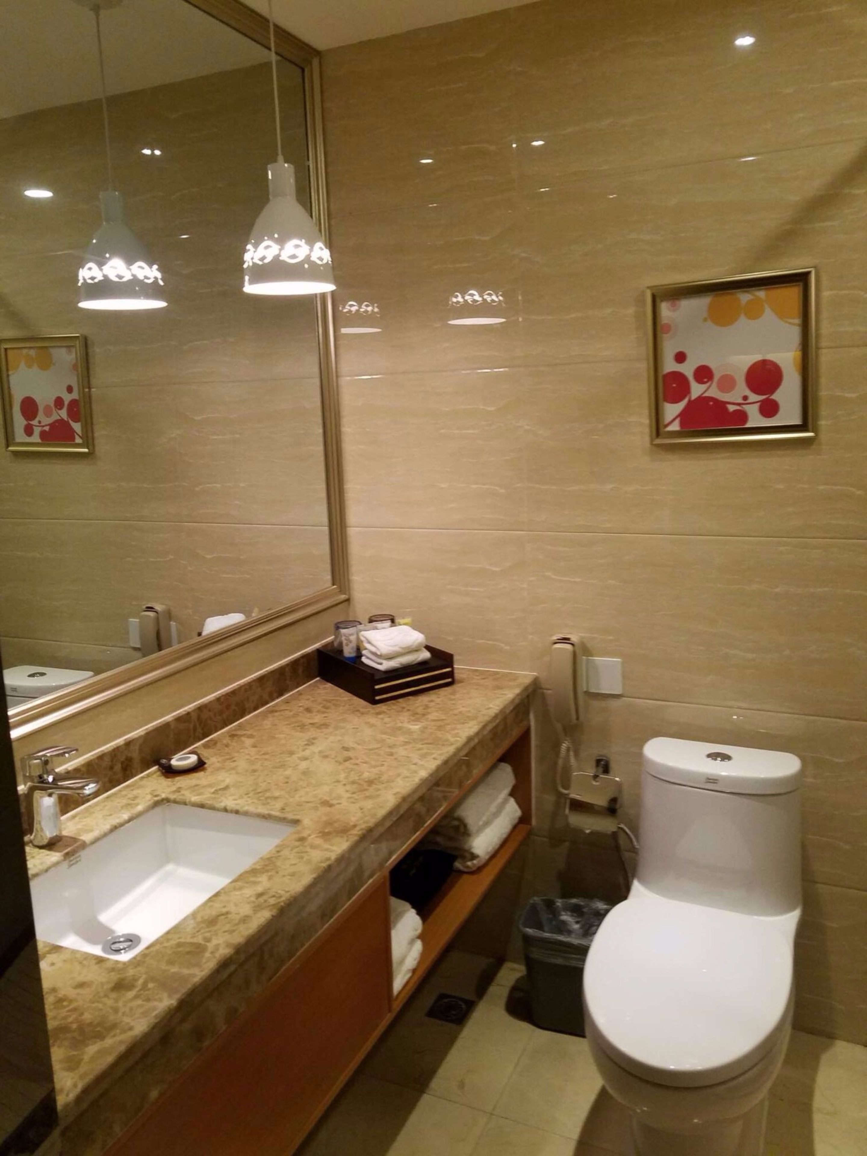 shower, free toiletries, hair dryer, bathrobes