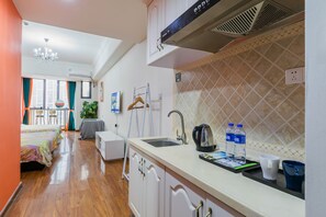 Habitación de lujo con 1 cama doble o 2 individuales | Cocina privada | Frigorífico