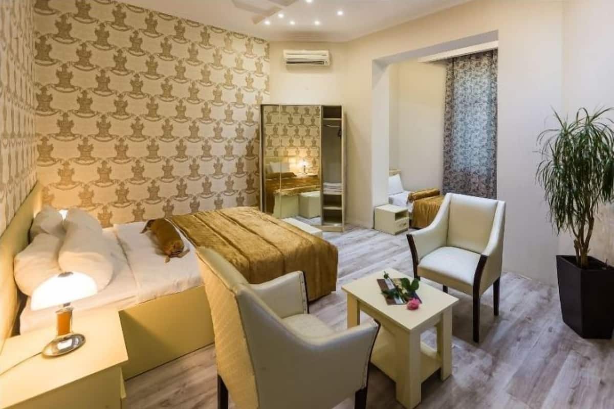 Minibar, desk, iron/ironing board, free WiFi