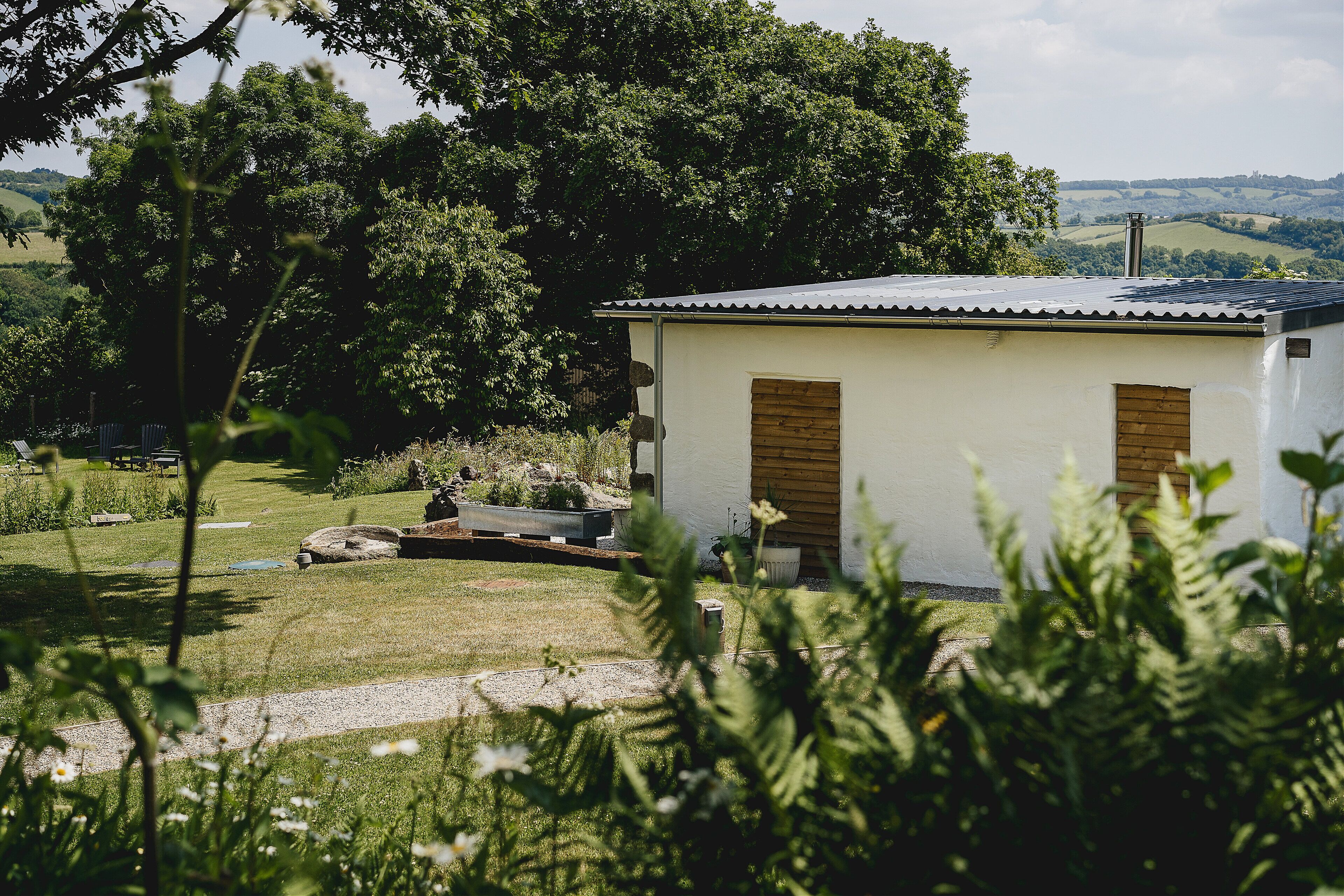 Estudio Deluxe, 1 cama King size, vista al jardín, en el área del jardín (Kota) | Vista desde la habitación
