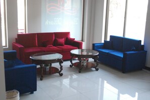 Sitteområde i lobbyen