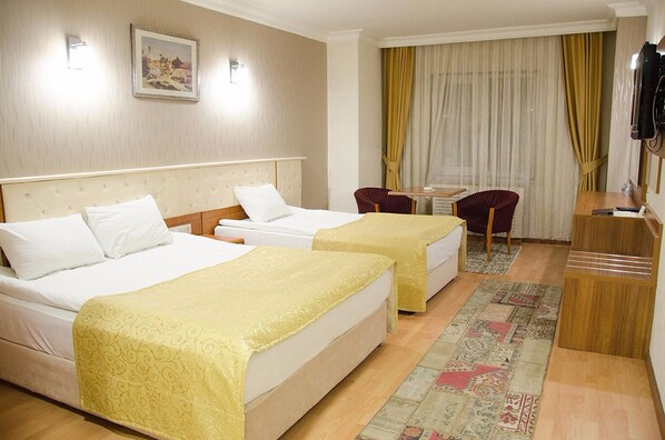 Minibar, in-room safe, desk, free WiFi