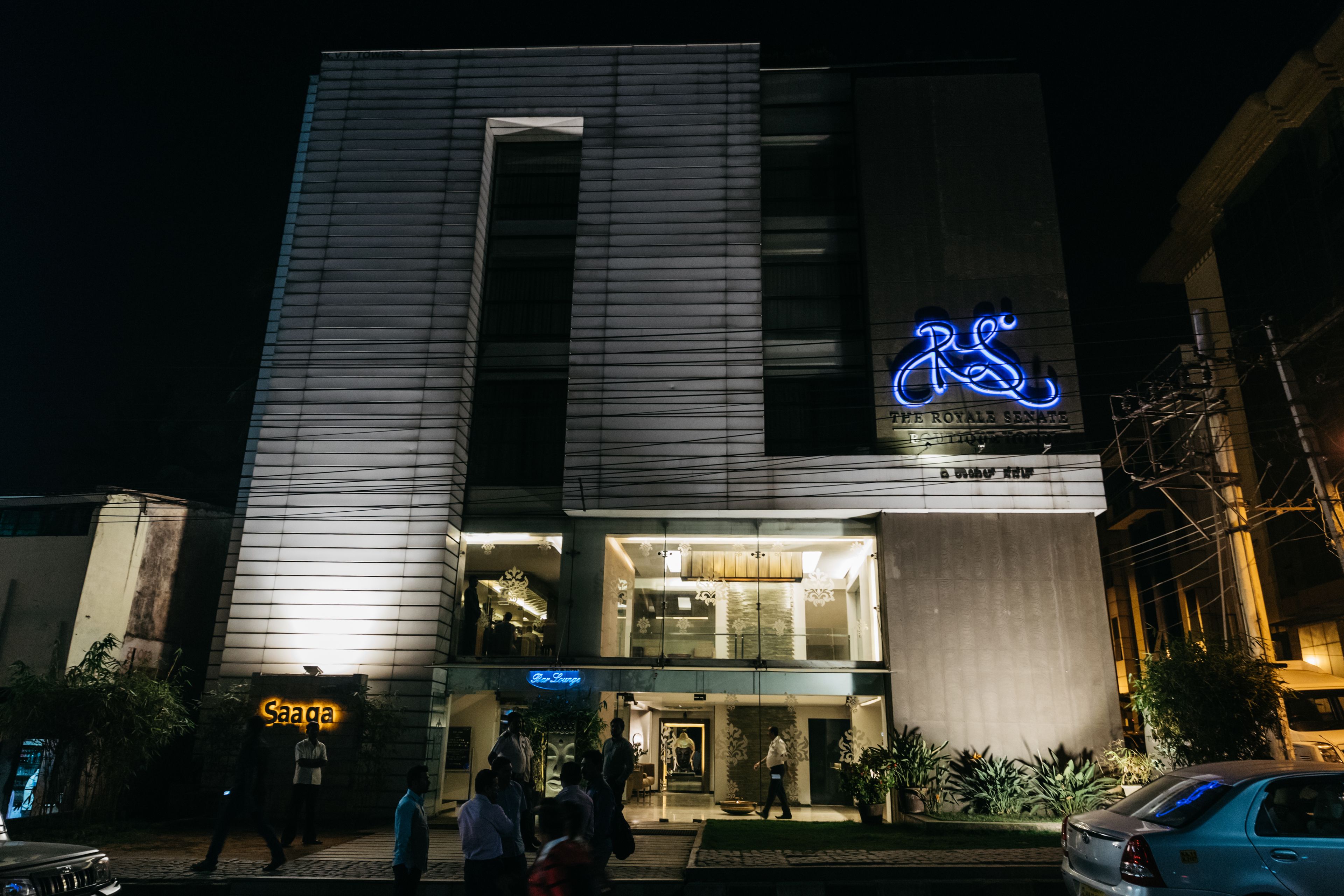 Front of property – evening/night