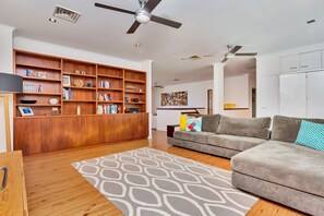 4 Bedroom Beach House | Living area | LCD TV, DVD player - Seascape Luxury Beachfront Holiday House (Clifton Beach)