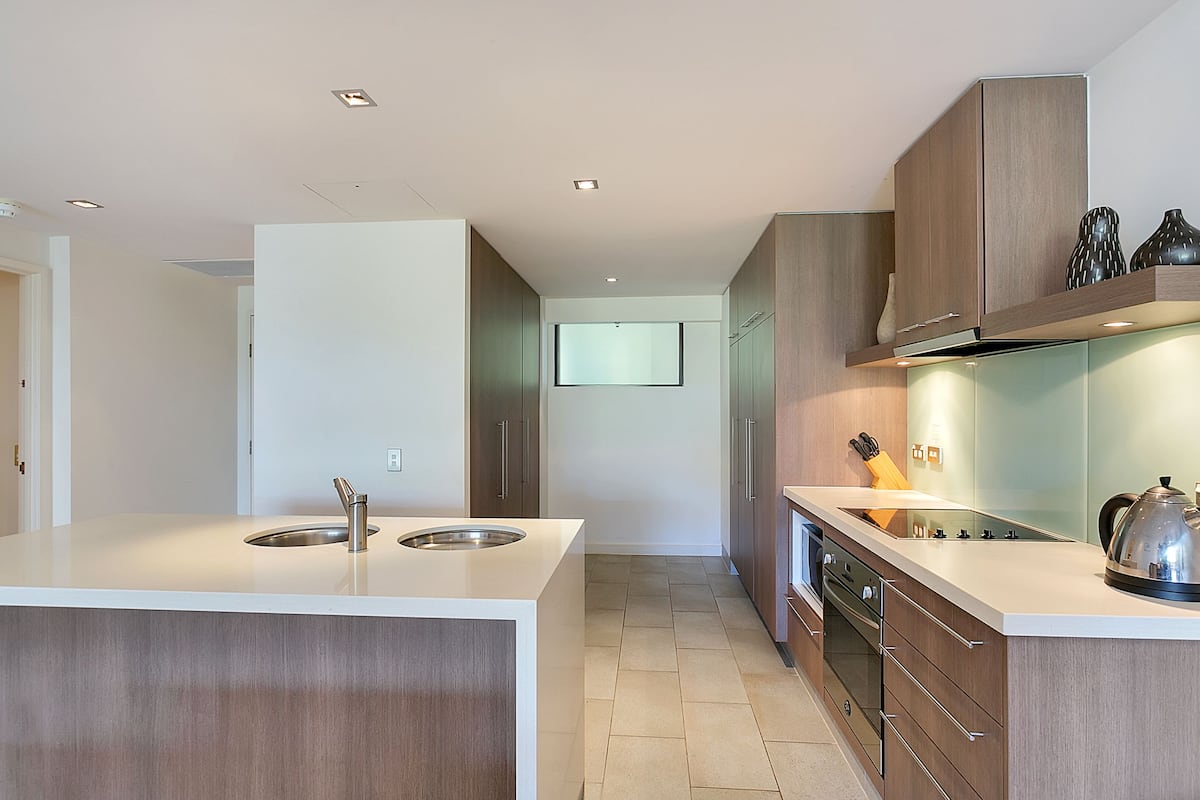 2 bedroom apartment | private kitchen | fridge, microwave, oven, stovetop