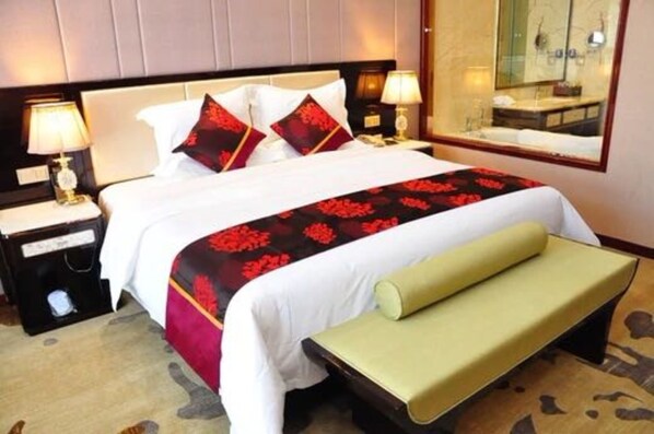 Desk, blackout curtains, iron/ironing board, rollaway beds