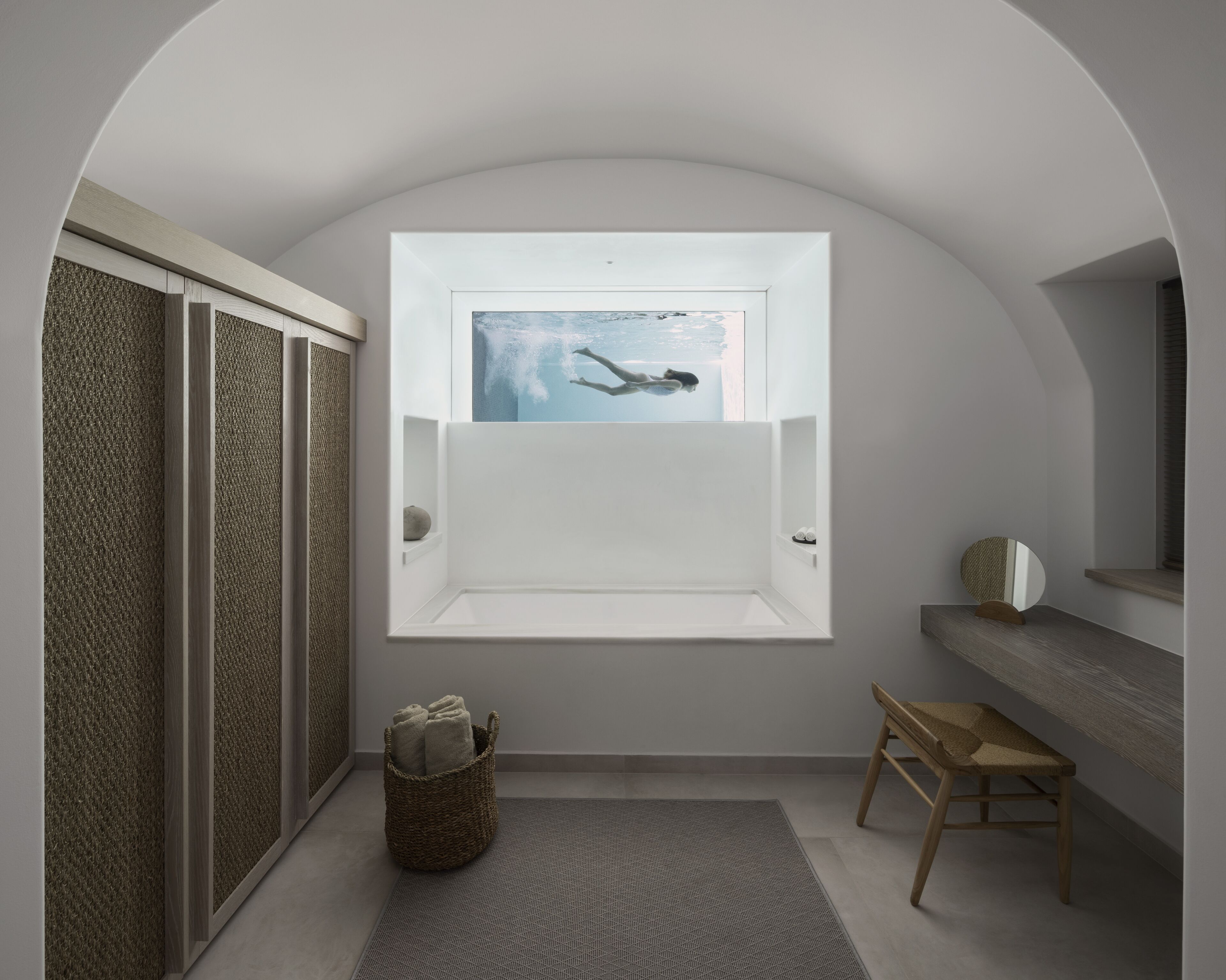 villa, 2 bedrooms, private pool (aqua retreat ) | deep-soaking bathtub