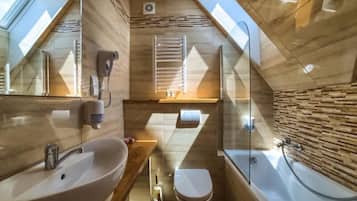 Free toiletries, hair dryer, towels