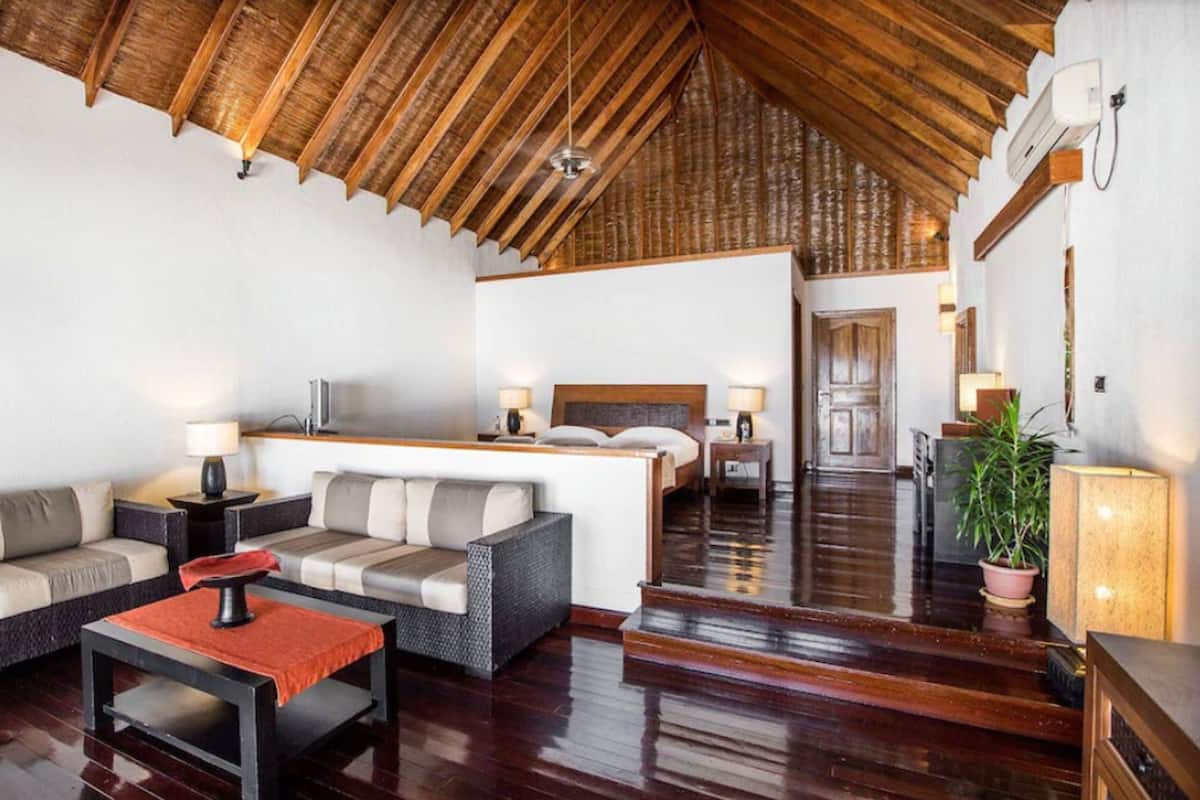 Superior Bungalow, 1 Queen Bed, Beach View | 2 bedrooms, minibar, in-room safe, desk