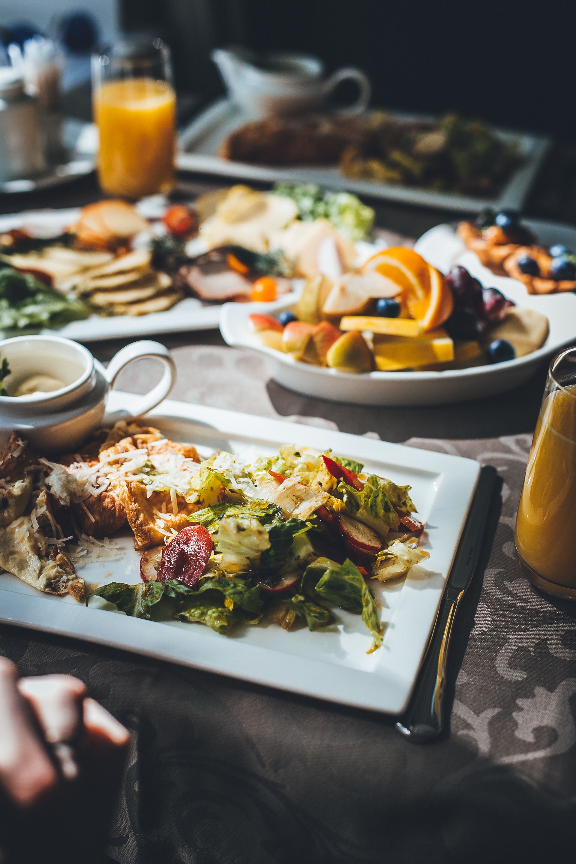 daily buffet breakfast (eur 15 per person)