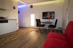 公寓, 2 间卧室 (incl. final cleaning fee € 25,-) | 私人厨房 | 大冰箱、微波炉、烤箱、炉灶