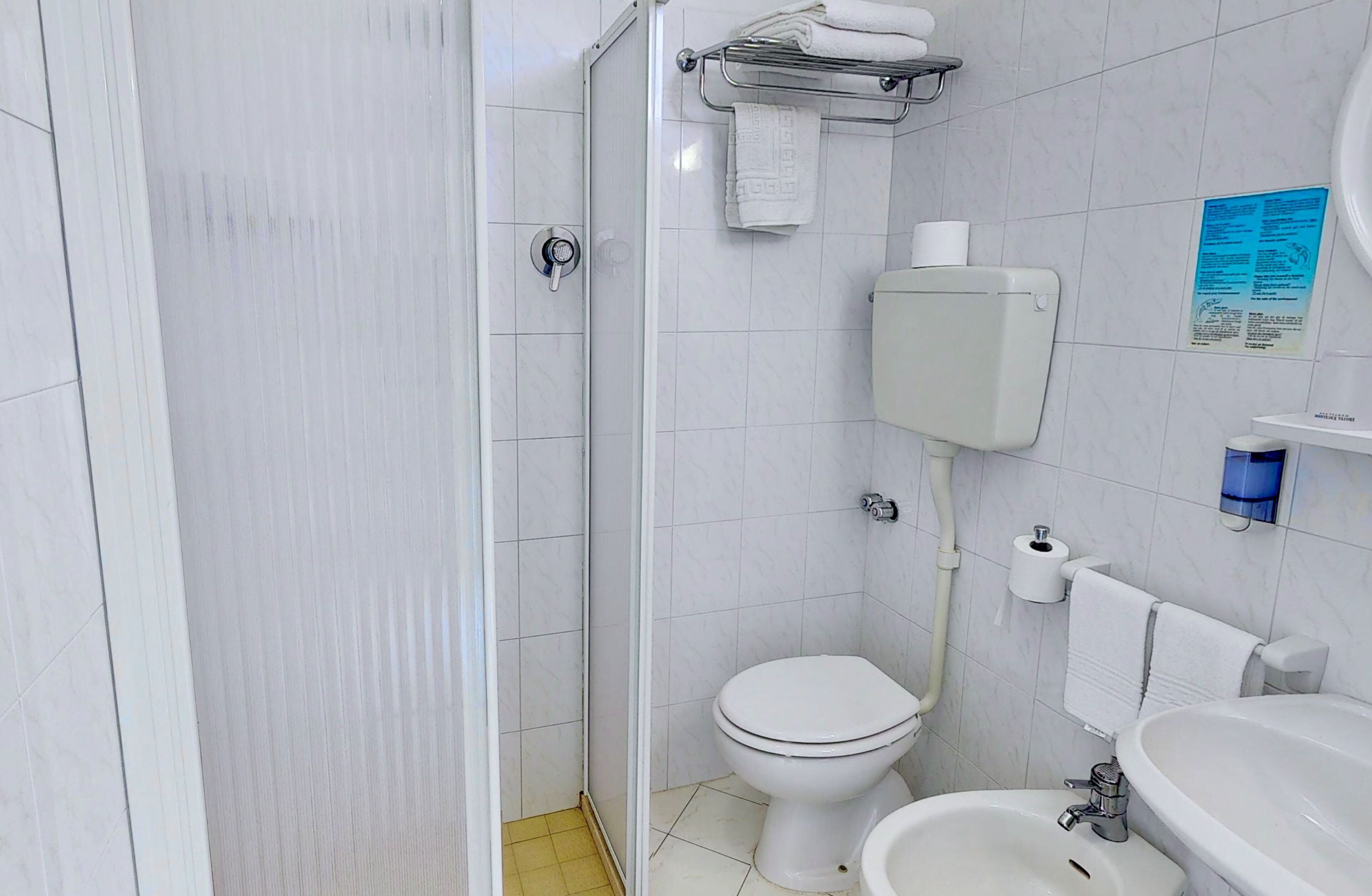family quadruple room, 2 bedrooms, balcony | bathroom | shower, free toiletries, hair dryer, bidet