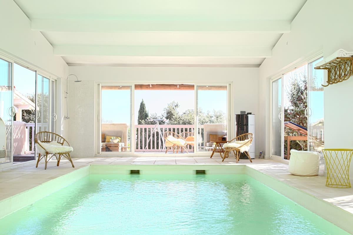 Indoor pool, a heated pool
