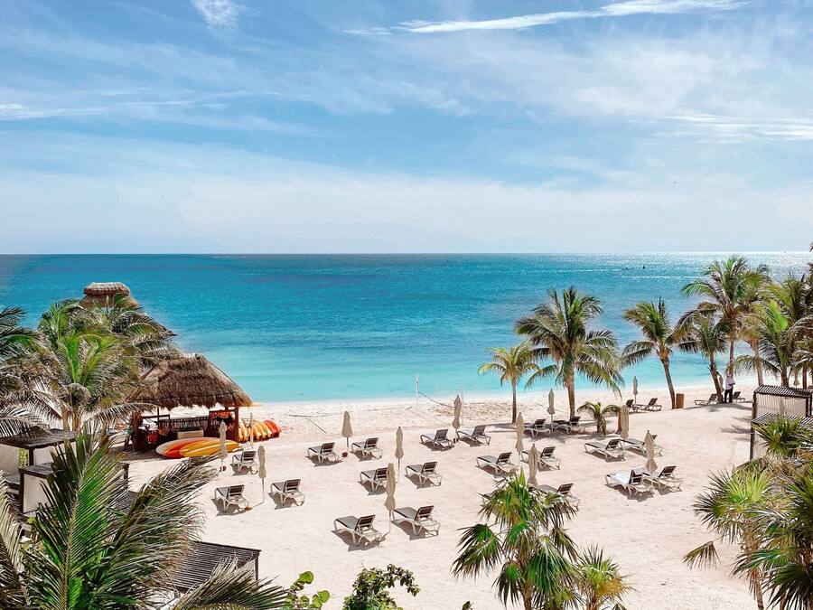 On the beach, beach volleyball