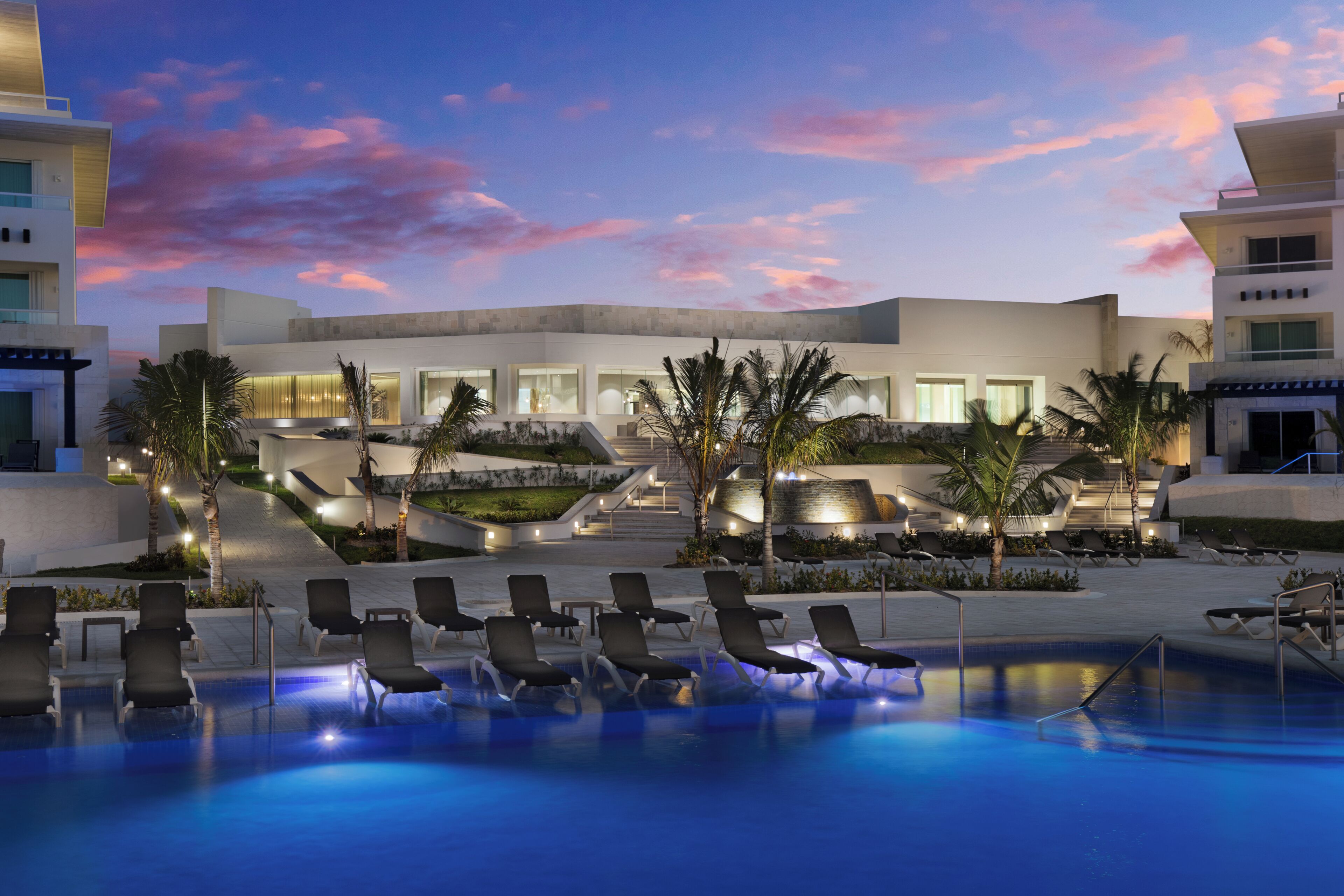 Front of property – evening/night