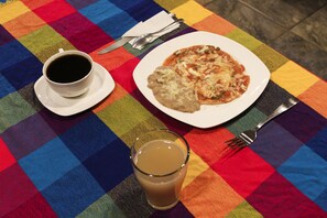 Free daily full breakfast 