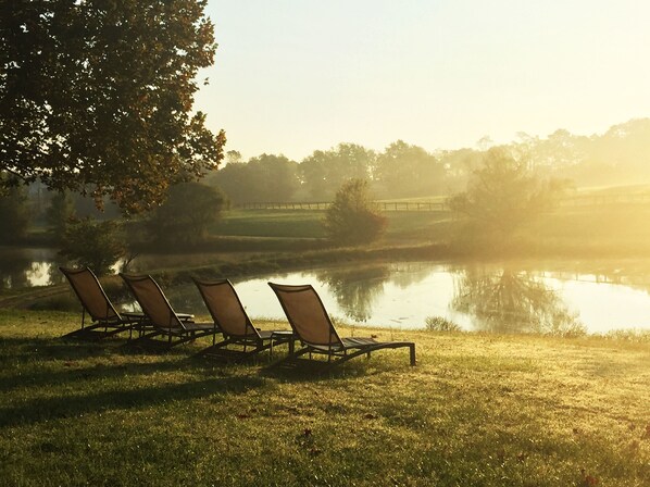Blick von der Unterkunft