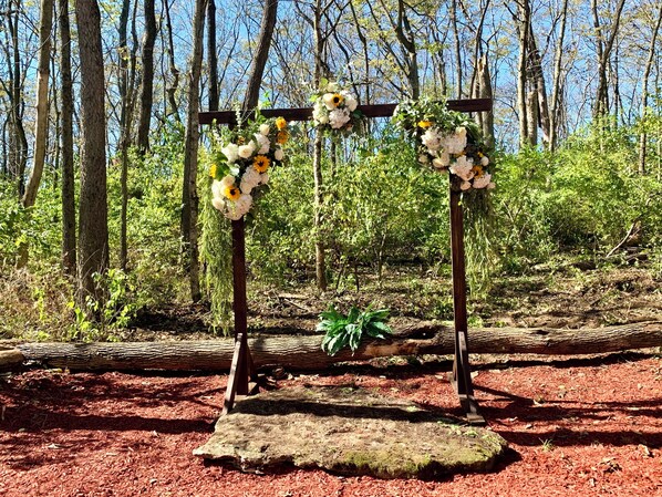 Espace mariage en plein air