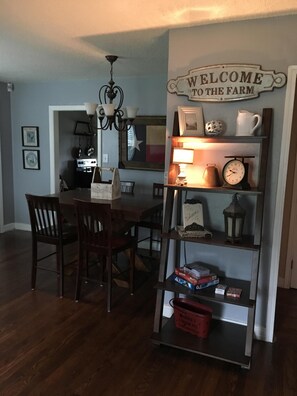 Living room with attached dinning