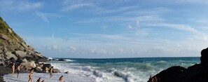 On the beach