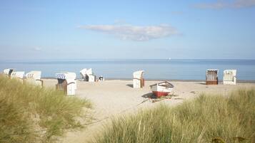 På stranden