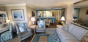 Smart TV, DVD player, books, video library