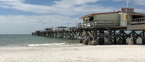 Vlak bij het strand