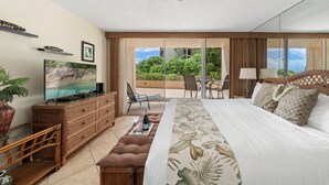 Iron/ironing board, WiFi (free), bed sheets - West Maui Studio at BeachFront Resort w Pool-Royal Kahana 104 (Lahaina)