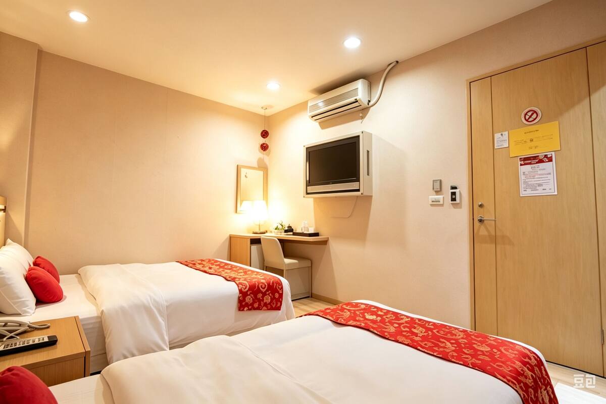 Desk, soundproofing, WiFi (free), bed sheets