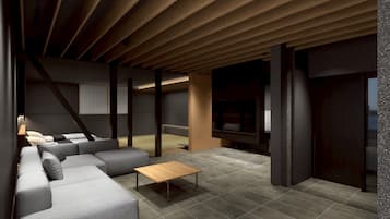 Premium Japanese Western Style Room, Living Room, Guest Room for 4 people with Open-air Bath, 83sqm | 1 bedroom, in-room safe, free WiFi