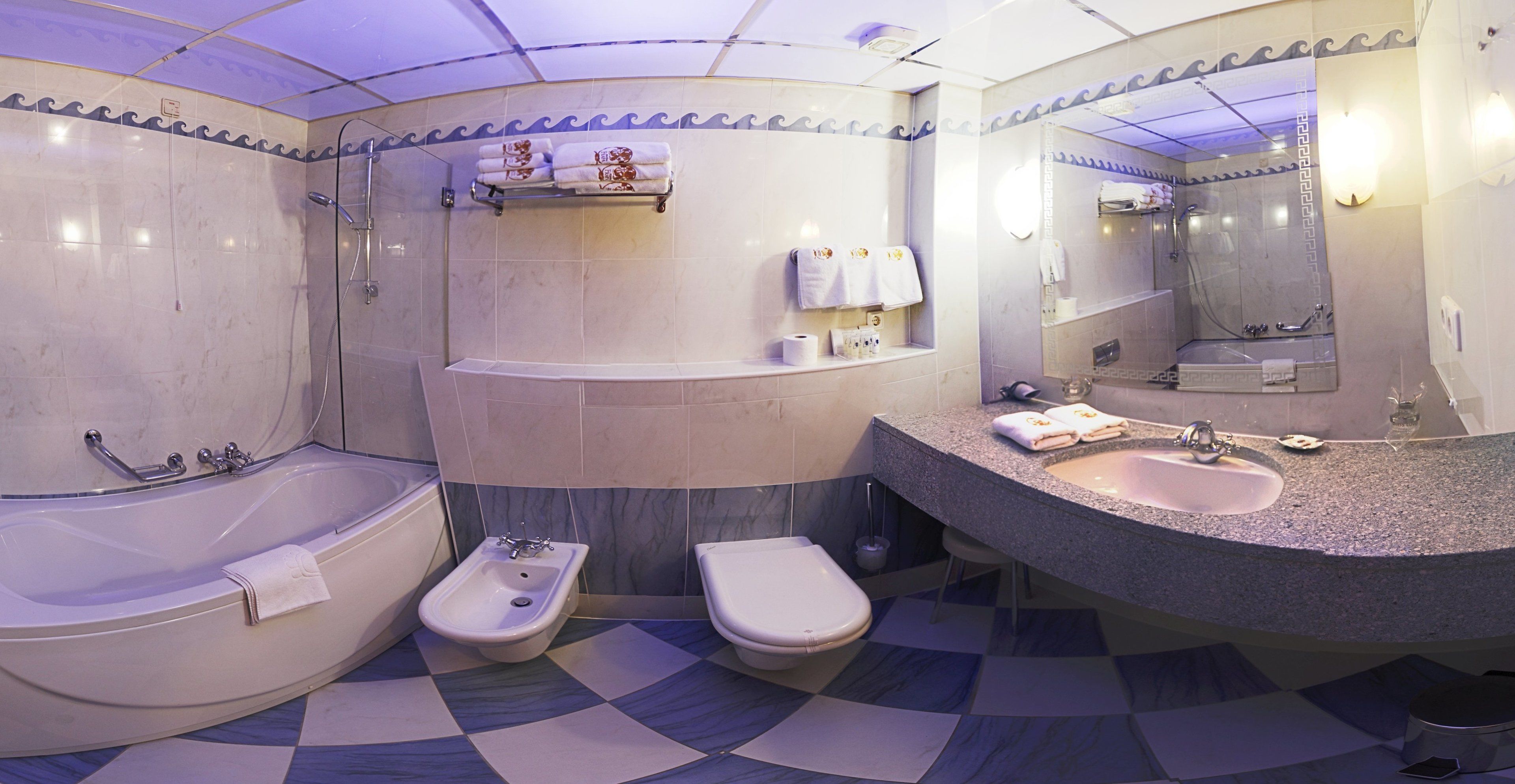 shower, free toiletries, hair dryer, bathrobes