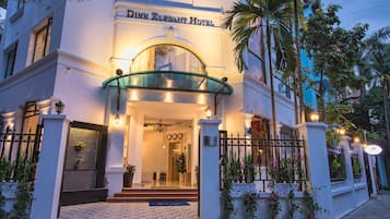 Front of property – evening/night