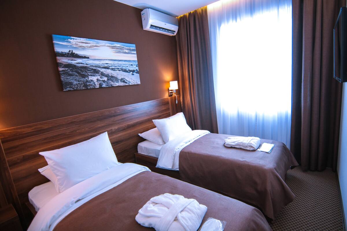 Double or Twin Room, Balcony | Minibar, in-room safe, desk, soundproofing