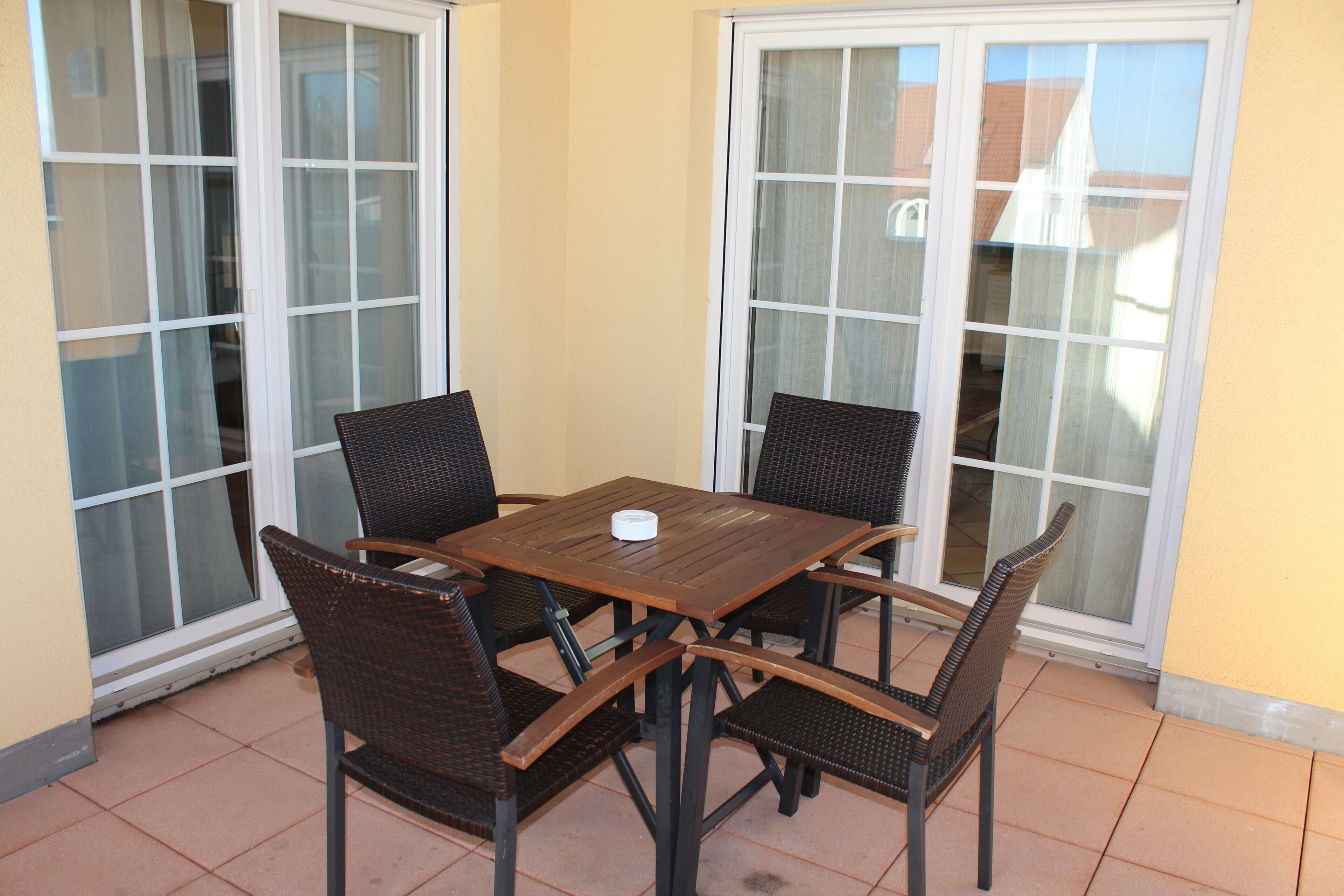 deluxe apartment, 1 bedroom, balcony, park view | terrace/patio