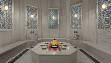 Sauna, hot tub, steam room, Turkish bath, body treatments, facials