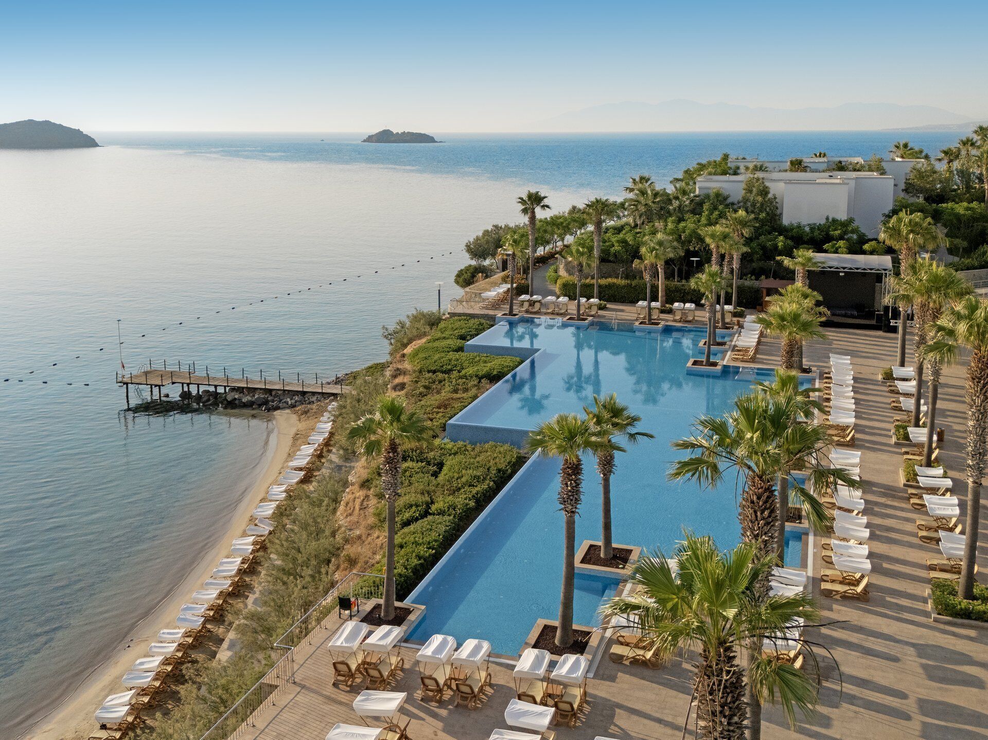 Indoor pool, 2 outdoor pools, sun loungers, lifeguards on site