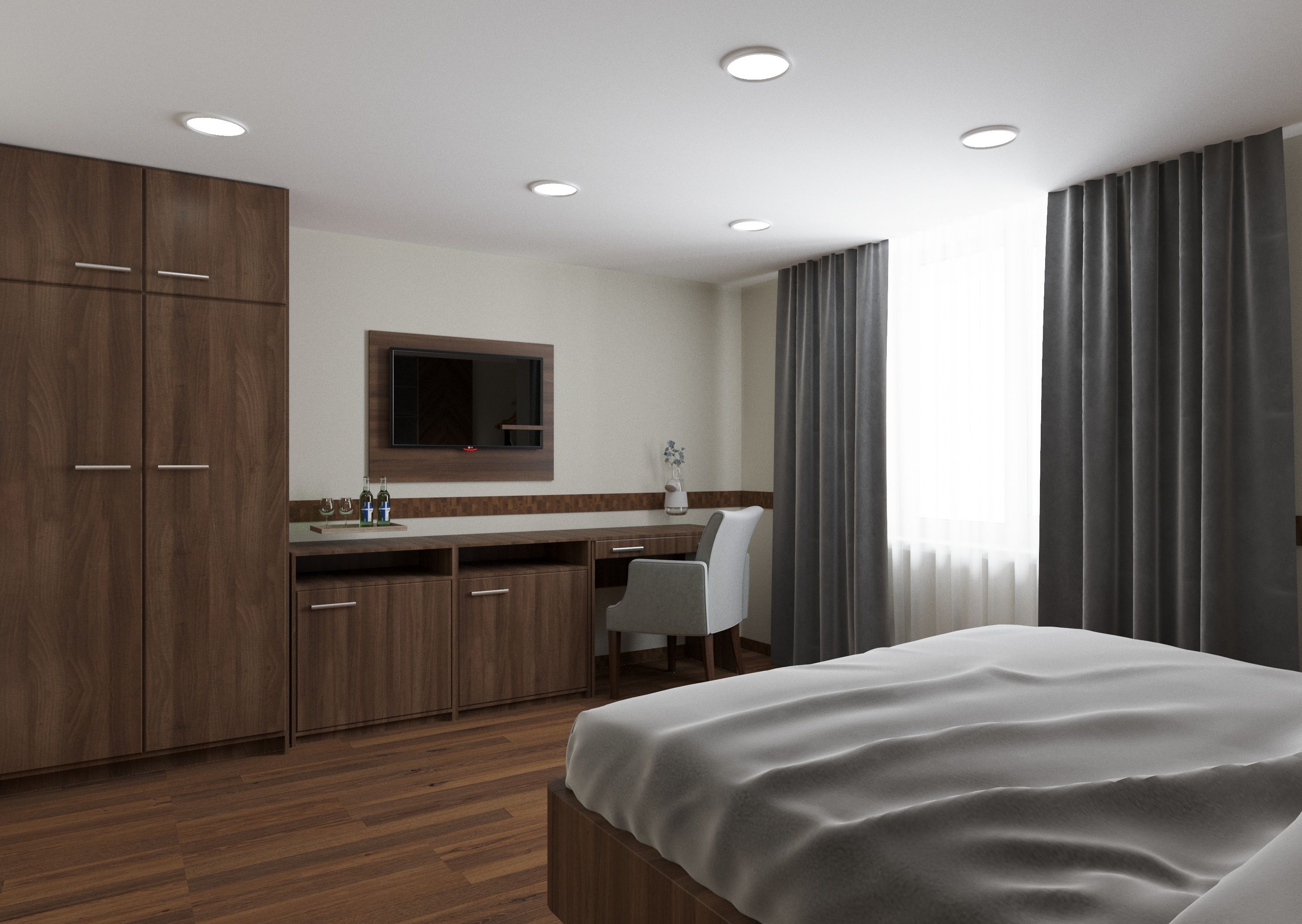 Blackout curtains, soundproofing, iron/ironing board, free WiFi