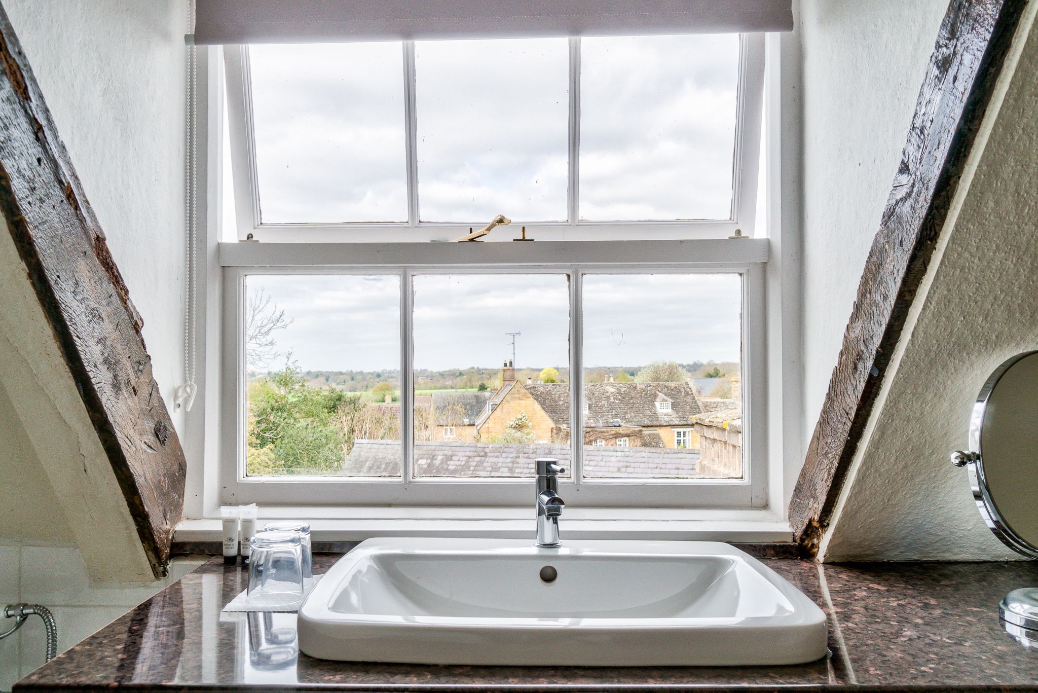 double room, private bathroom, courtyard view (attic double room)