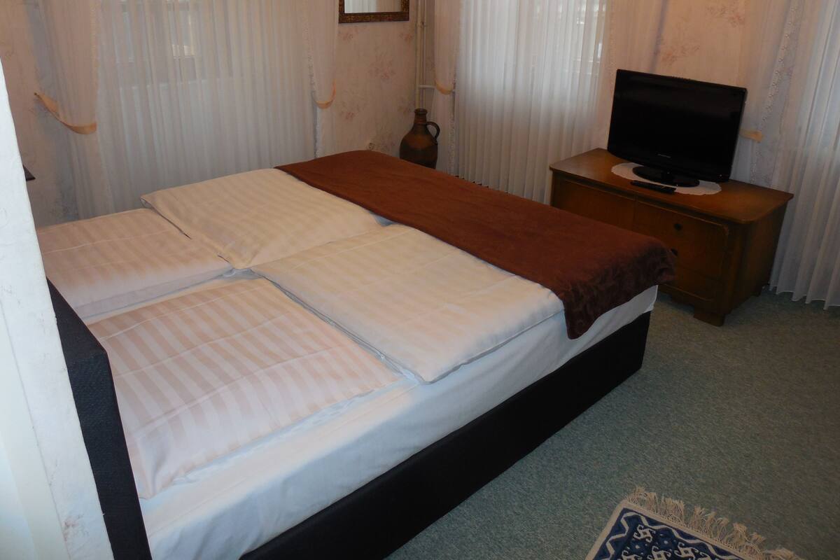 Individually decorated, individually furnished, desk, blackout curtains