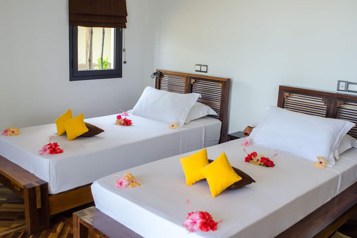 1 chambre, literie de qualité, minibar, coffre-fort
