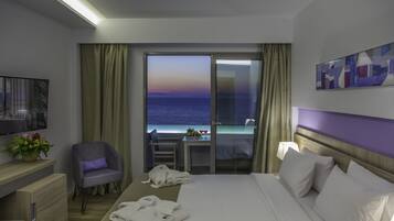 Minibar (free items), in-room safe, desk, blackout drapes