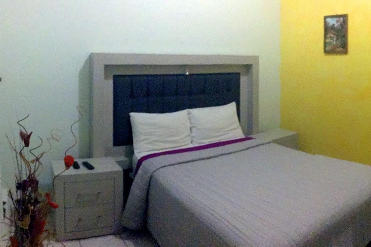 Habitación individual básica, 1 cama matrimonial | Tabla de planchar con plancha y wifi gratis