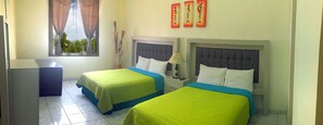 Double Room, 2 Double Beds | Iron/ironing board, free WiFi
