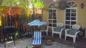 Basic Double Room Single Use, 1 King Bed | Terrace/patio - Villa Blanca by Pto. morelos Mex (Puerto Morelos)