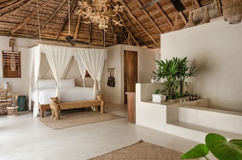 Garden Suite Upper | 1 bedroom, Egyptian cotton sheets, premium bedding, down comforters at La Valise Tulum, Member of Small Luxury Hotels