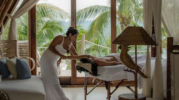 Couples treatment rooms, body treatments, hot stone massages