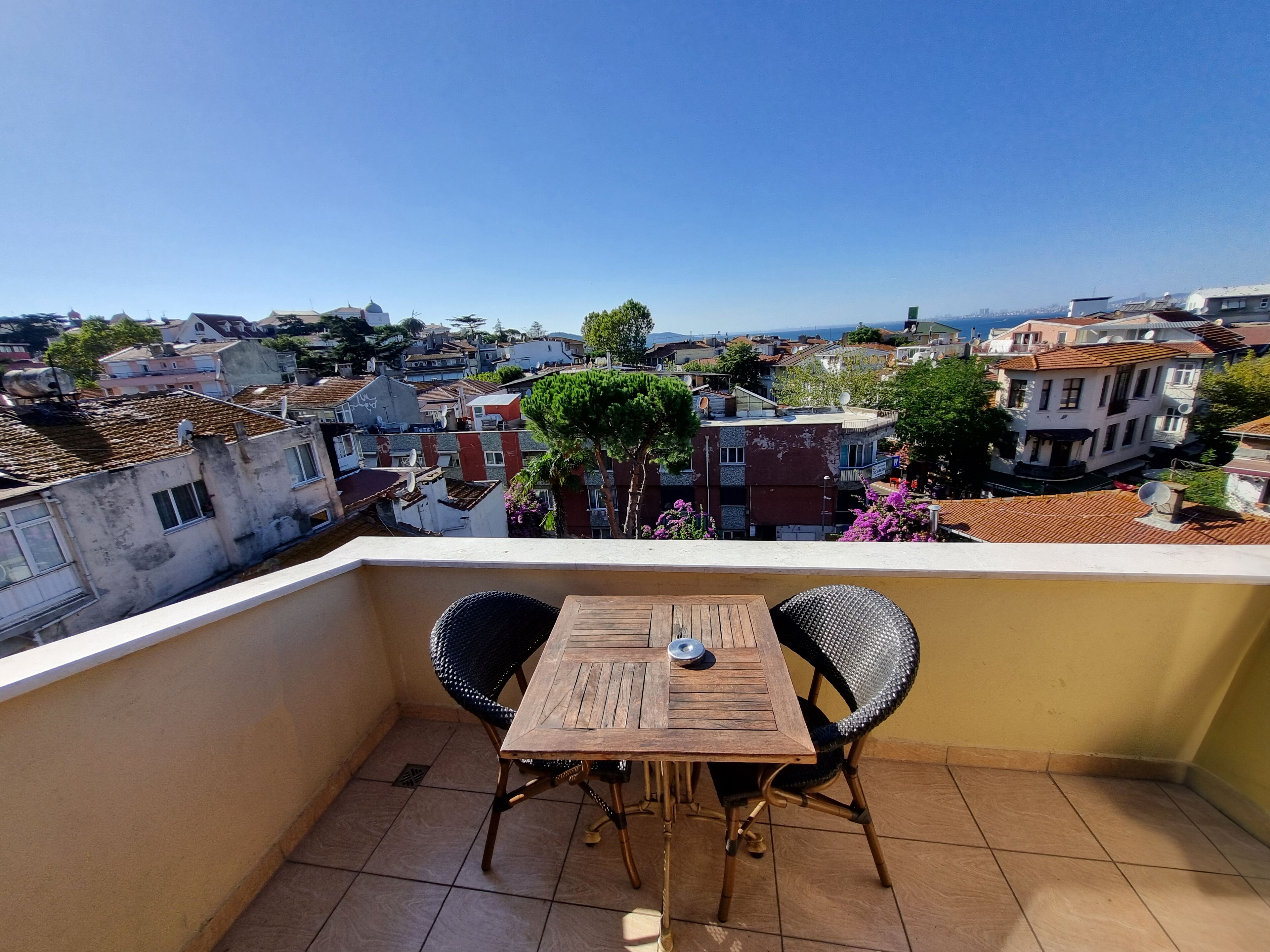 double room, terrace, sea view | balcony view