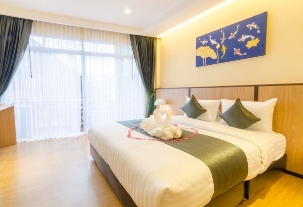 Chambre supérieure | Minibar, bureau, accès au Wi-Fi (inclus)